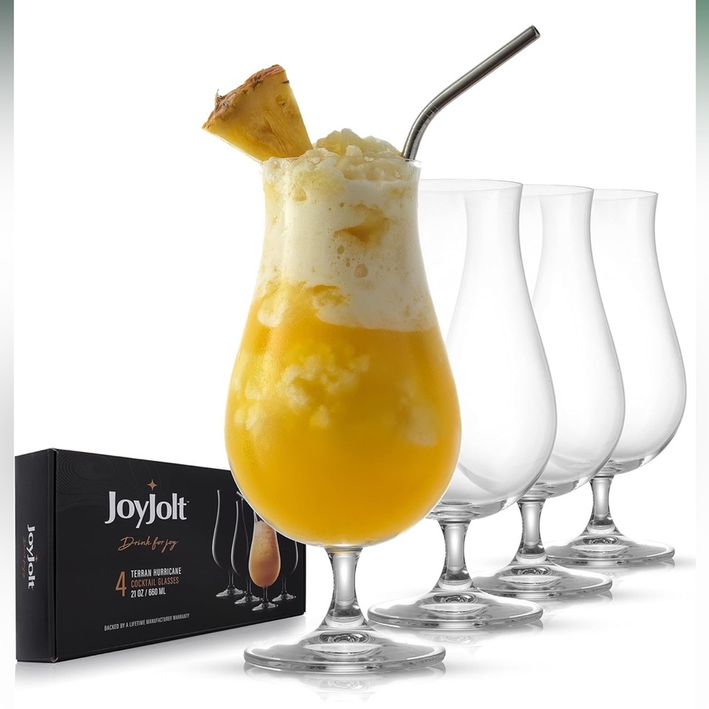 Premium Hurricane Pina Colada Glass 21 Oz Each